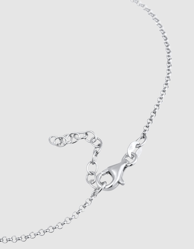 Elli Jewelry - Cloverleaf Zirconia Anklet in 925 Silver