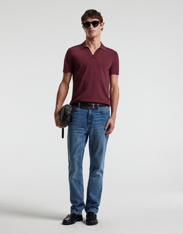 Calibre - Tech Shoulder Trim Polo Wine