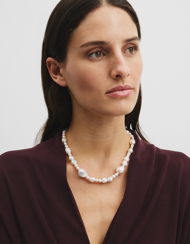 Country Road - Lila Freshwater Pearl Necklace