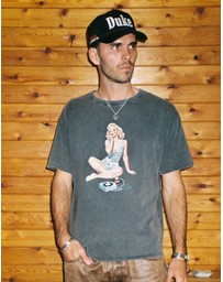 Duke + Dexter - Pin Up Washed Grey T-Shirt