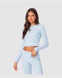 EDIKTED - Coffee Break Ribbed Top