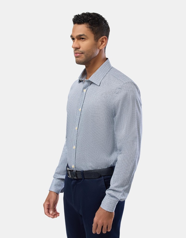 Brooksfield - Abstract Print Slim Fit Shirt