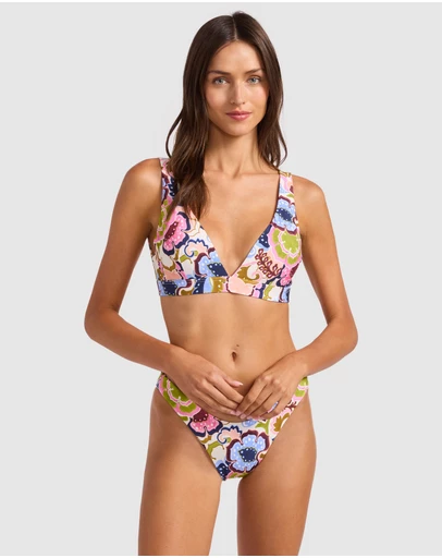 Seafolly - Sea Blossom Multi Fit Longline Triangle Bikini Top