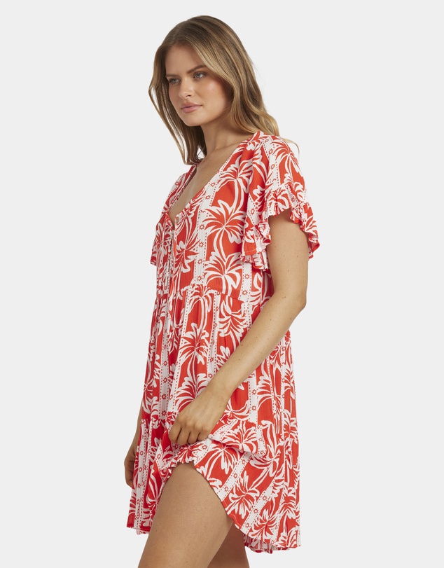Billabong - Womens Row Of Palms Tiered Mini Dress