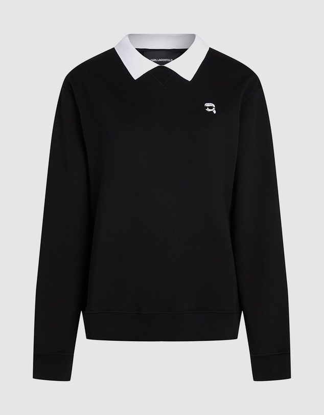 Karl Lagerfeld - Ikon Collar Sweatshirt