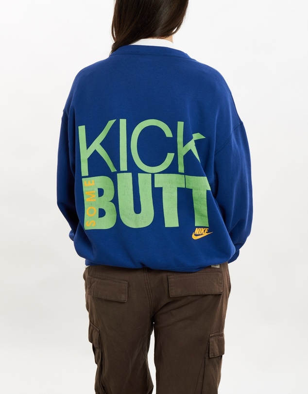 Vintage by The Real Deal - Pre Loved - 90s Nike 'Kick Some Butt' Sweatshirt