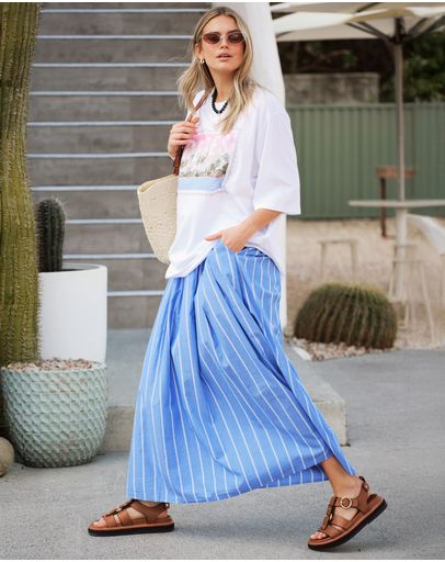OXFORD BLUE WHITE STRIPE