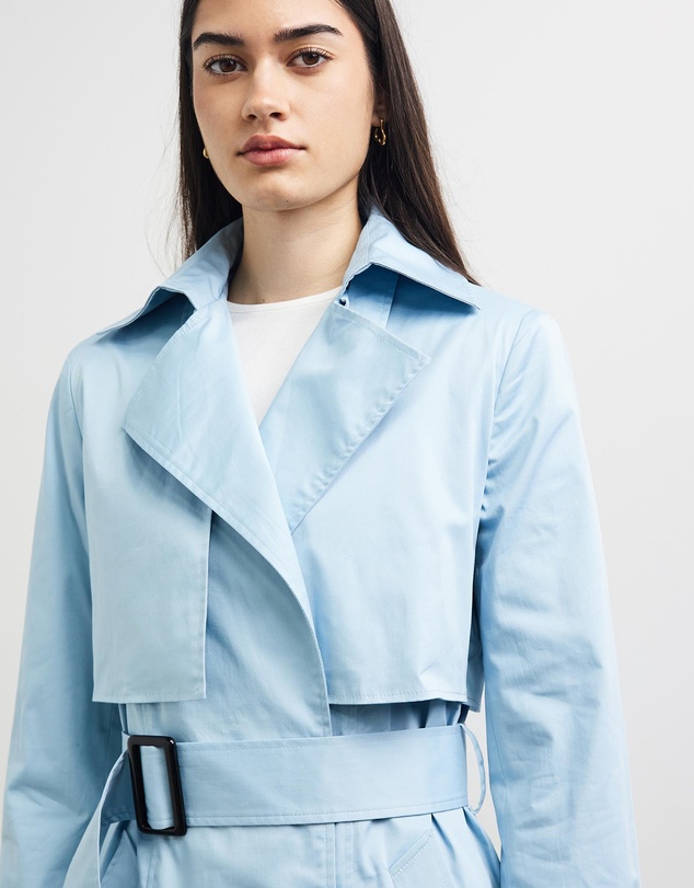 Sofia Irina - Long Sleeve Belted Trench Coat