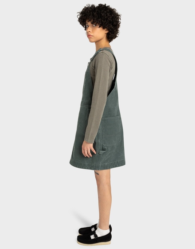 Element - Womens Dungaree Canvas Mini Dress