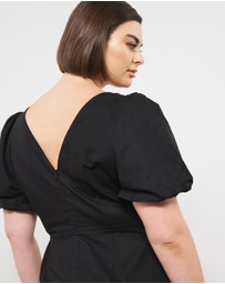 Atmos&Here Curvy - Costa Rica Linen Blend Midi Dress