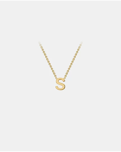 Zoe Olivia - 9K Gold Initial S Necklace