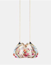 Camilla - Drawstring Pouch Bag With Chain Strap