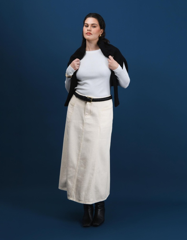 Forcast - Sam Panel Denim Skirt