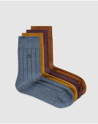 Sockdaily - Home 4 Pack Quarter Socks