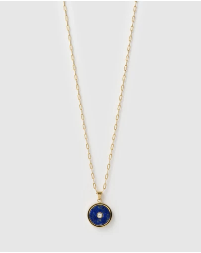 Arms Of Eve - Koda Gold Necklace - Lapis