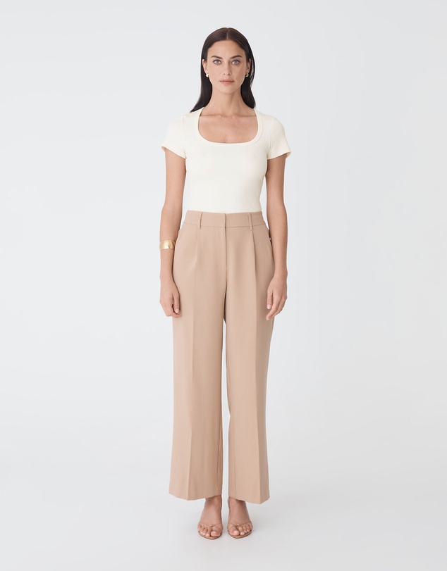 Forcast - Devon Scoop Neck Rib Tee