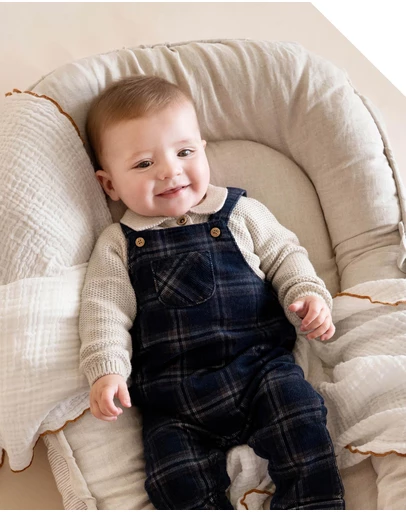Bebe by Minihaha - Jake Knitted Organic Bodysuit - Babies