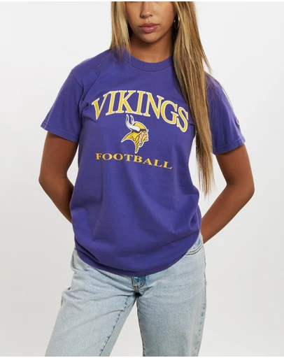 Vintage by The Real Deal - Pre Loved - Vintage Champion NFL Minnesota Vikings Tee