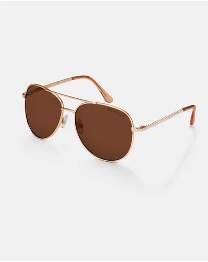 Mestige - Meadow Pearl Sunglasses - Sustainable Sources - Gold