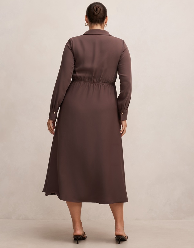 Forever New Curve - Francesca Curve Shirt Midi Dress