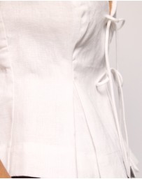 AERE - Linen Tie Front Top