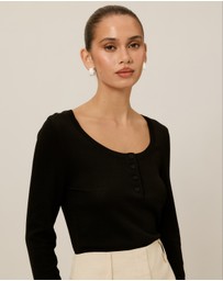 Tussah - Freya Fine Knit Long Sleeve Top