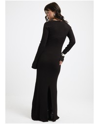 Subtitled - Virginia Long Sleeve Knit Maxi Dress