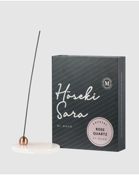 MAHO Sensory - Hoseki Sara - Rose quartz crystal Incense burner