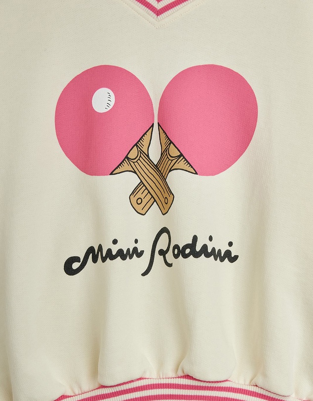 Mini Rodini - Table Tennis SP Striped Rib Sweatshirt - Babies-Teens