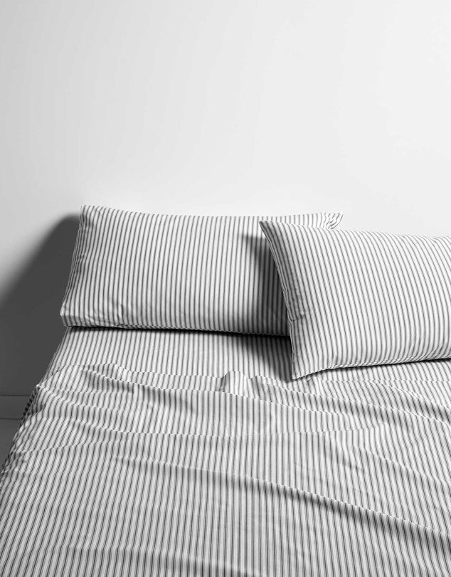Aura Home - Ticking Stripe Sheet Set