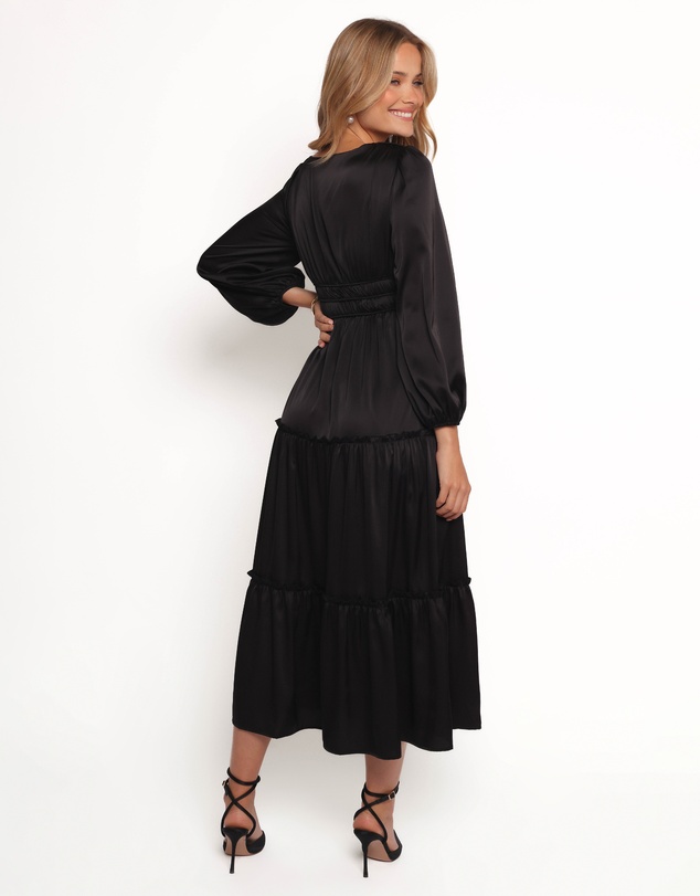 Petal & Pup - Rowen Long Sleeve Maxi Dress - Black