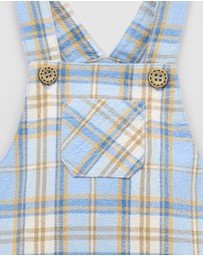 Purebaby - Check Overall -Kids-Babies