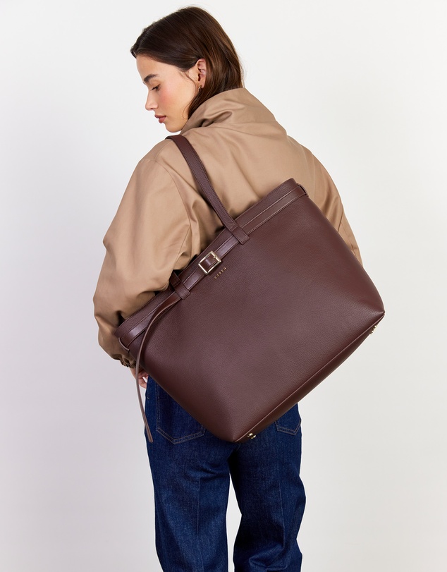 SABEN - Tia Shoulder Bag Espresso + Bronze