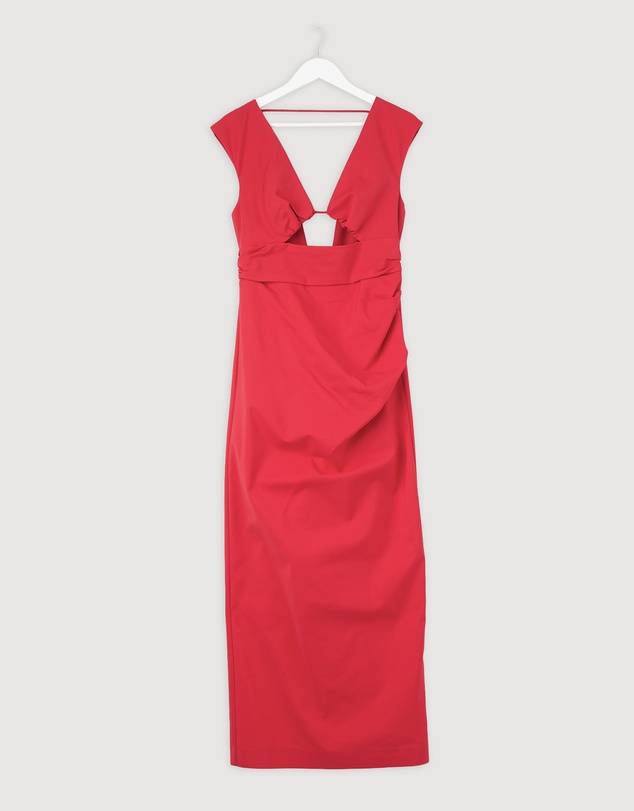 Revibe - Repaired Shona Joy Lani Plunged Cut Out Maxi Dress - ICONIC EXCLUSIVE - AU 12