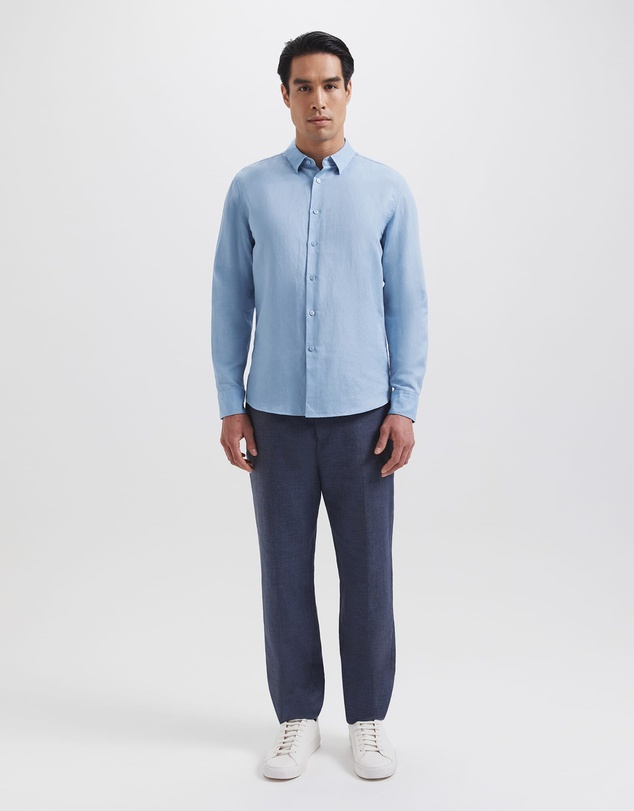 SABA - Reeves Long Sleeve Classic Linen Cotton Shirt