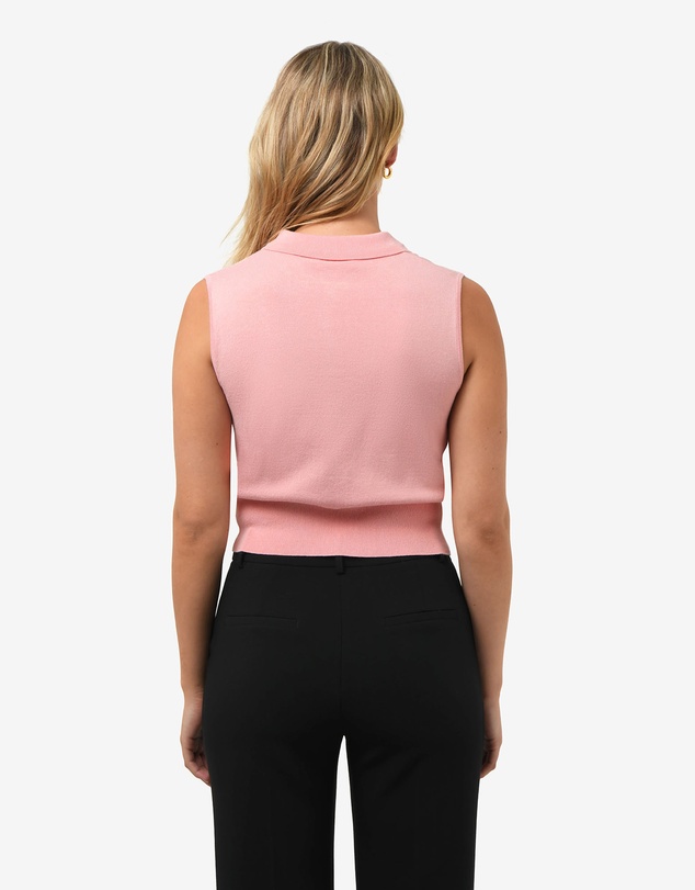 Forcast - Collins Collar Knit Top