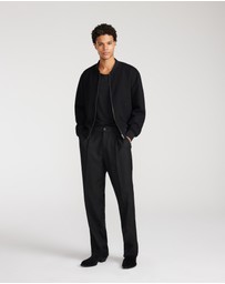 Calibre - Textured Bomber Jacket Black
