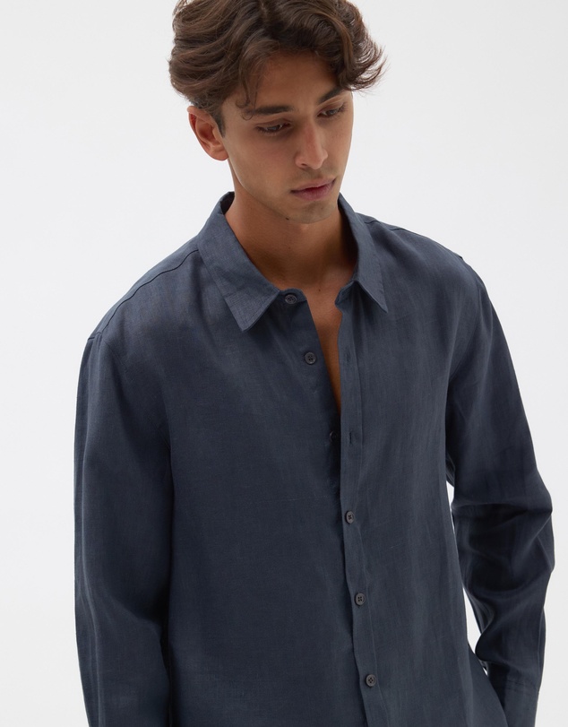 AERE - Euro Resort Linen LS Shirt