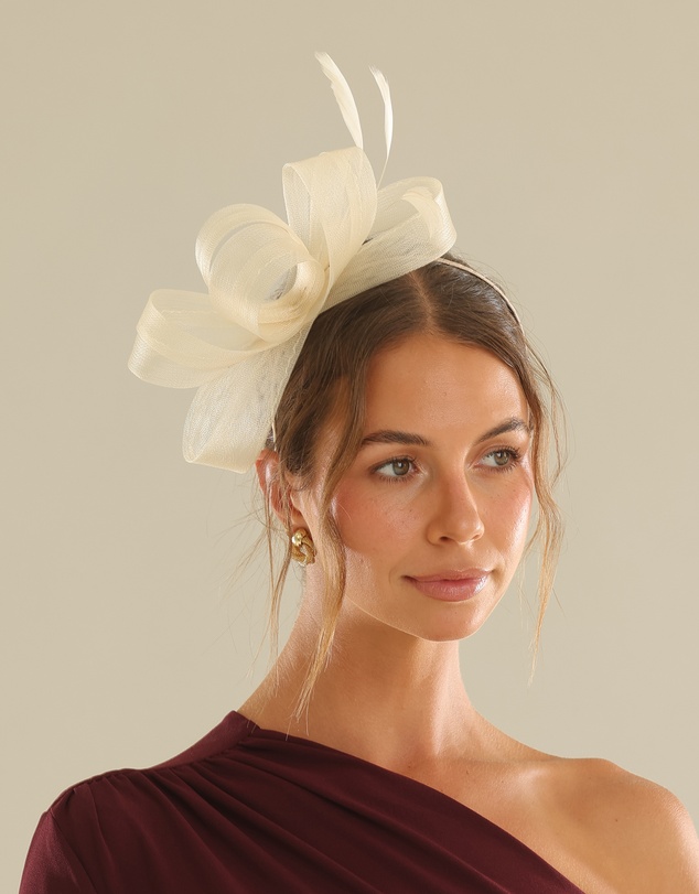 Morgan & Taylor - Nyla Fascinator in Beige