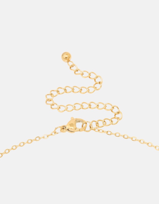 Lovisa - Waterproof Gold Plated Stainless Steel Mini Bubble Letter K Necklace