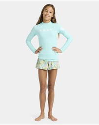 Roxy - Girls 4 to 16 Girl Heater Long Sleeve Lycra Rash Vest