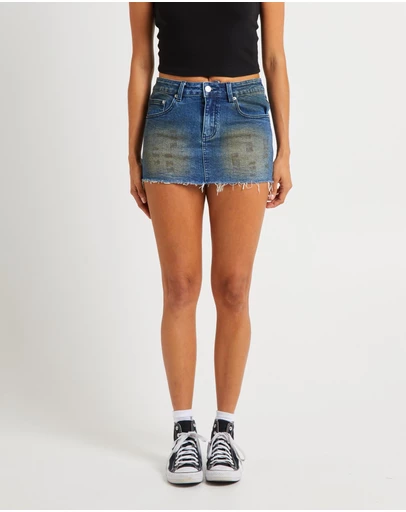Insight - Niche Denim Mini Skirt