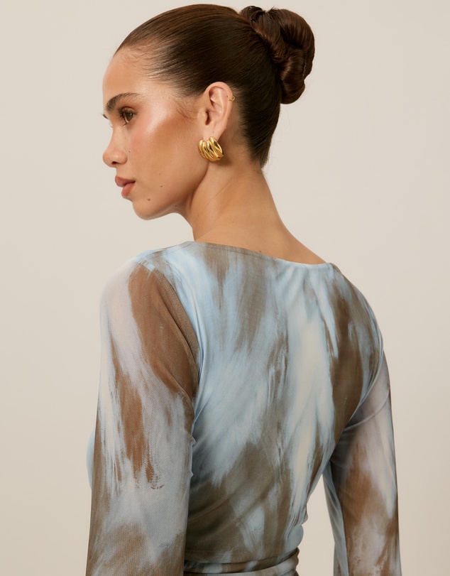 Tussah - Sophie Abstract Print Long Sleeve Top