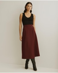 Atmos&Here - Anna Buckle Detail Wrap Skirt