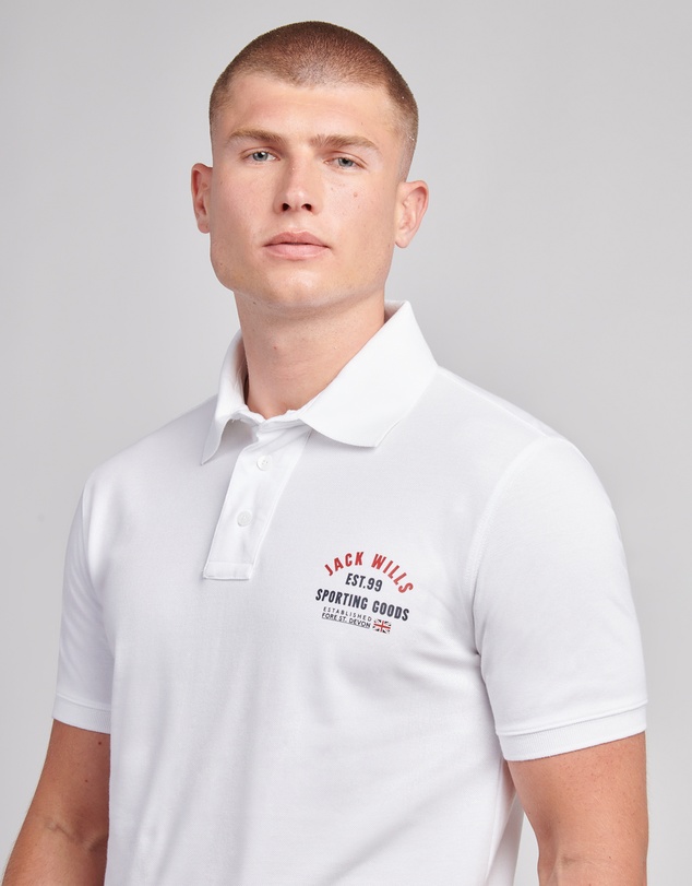 Jack Wills - Chest Arch Logo Piqué Polo
