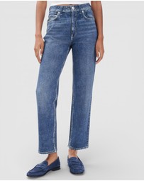 rag & bone - rb Miramar Ponte Harlow Mid Rise Ankle Straight