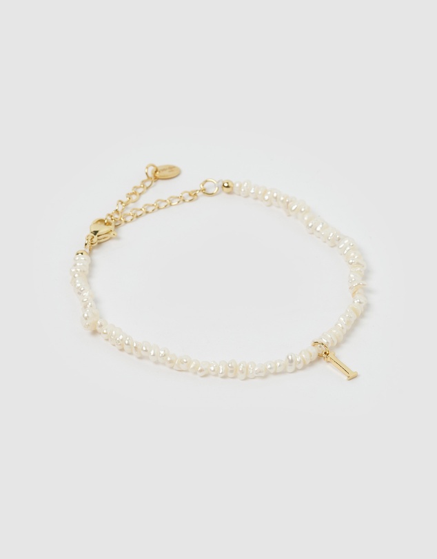 Miz Casa and Co - Pearl Letter I Bracelet