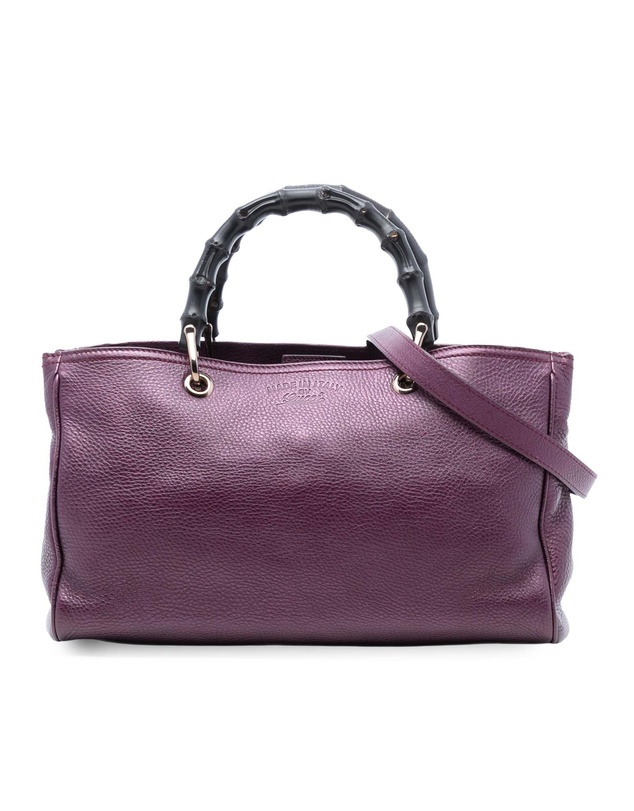 Pre-Loved by Azura Reborn - Pre-Loved Medium Calfskin Bamboo Shopper Satchel