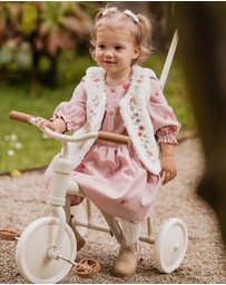 Fox & Finch - Orchard Bloom Emb. Check Dress - Babies