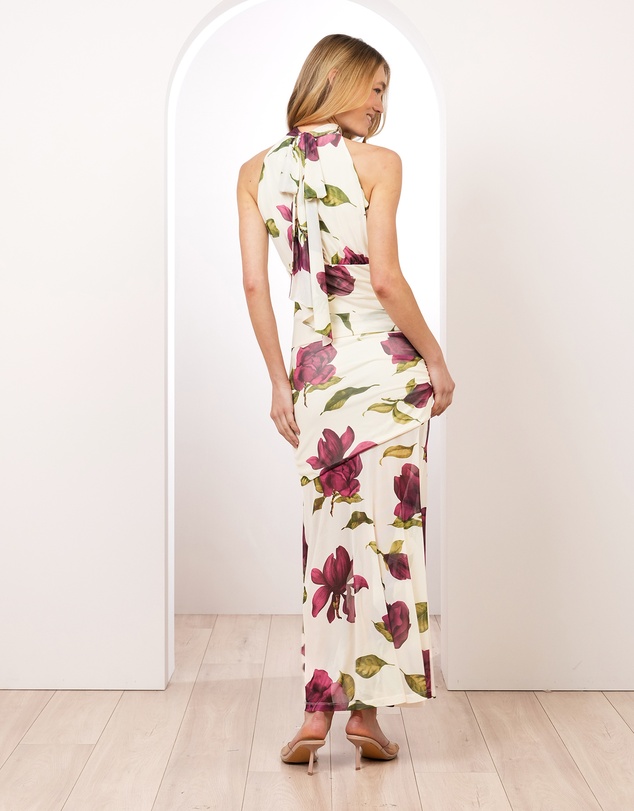 Pilgrim - Florence Tie Neck Mesh Maxi